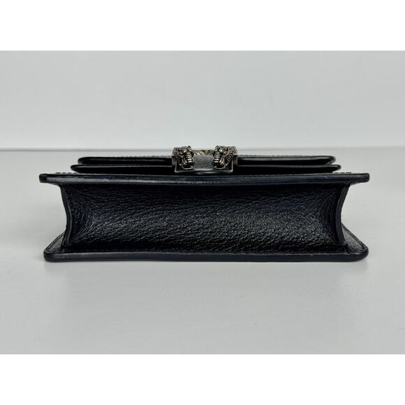 Gucci Dionysus Super Mini Shoulder Bag in Black Denim with Leather Trim E-1 - Picture 6 of 16